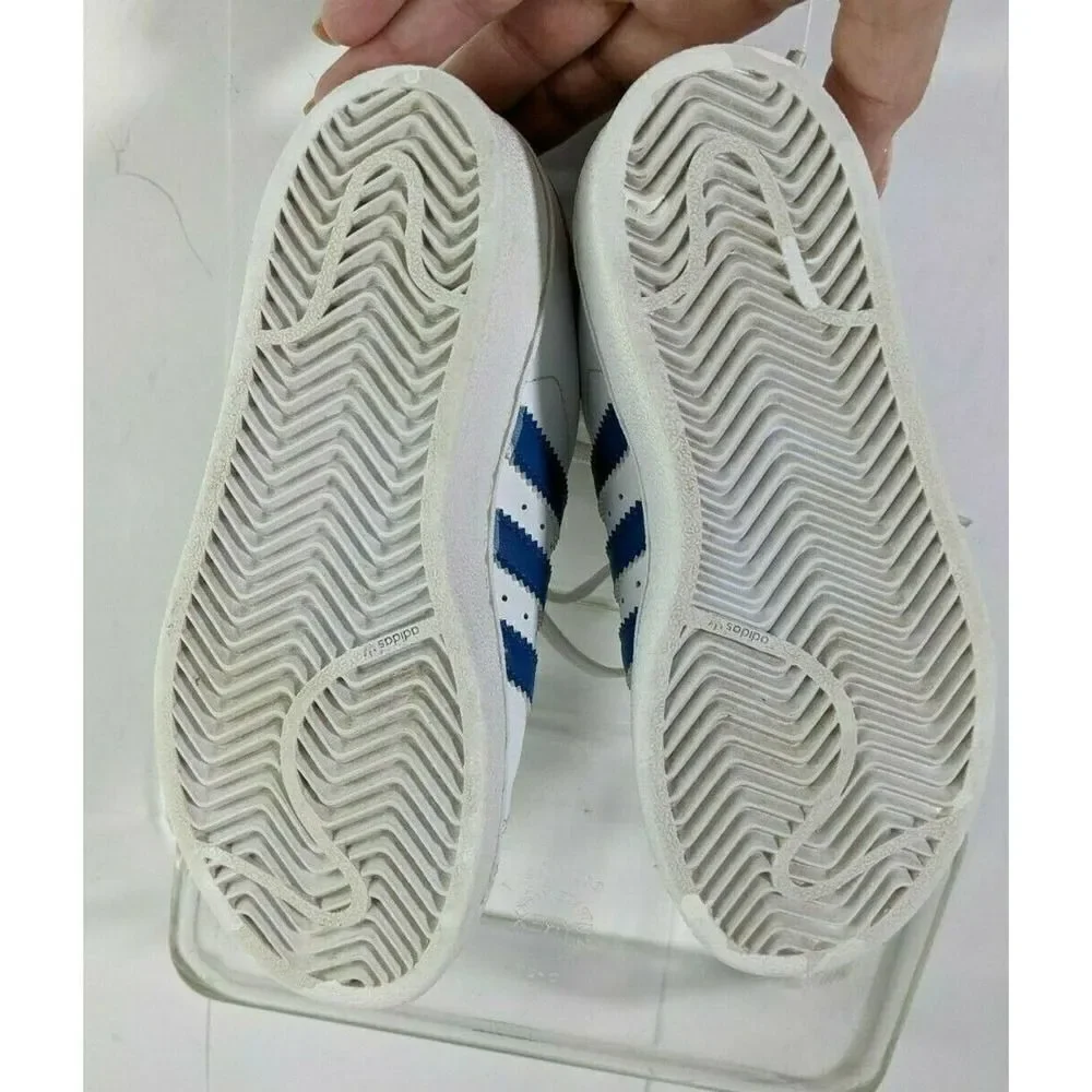 Adidas Superstar Sneakers White Blue  Leather‎